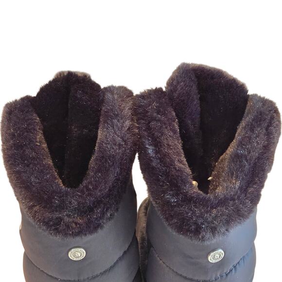 The North Face Icepick Nuptse Snow Boots Goose Down Filled Women's size 9 Black - Picture 7 of 12